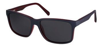 Очки Relax Ben crystal red with blue navy crystal, линза smoke (TAC 1,0mm Polarized), кат. 3