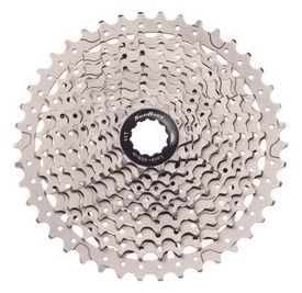 Касета SunRace CSMS3 TAZ X, 10 швидкостей, 11-46Т, алюмінієвий павук, Silver