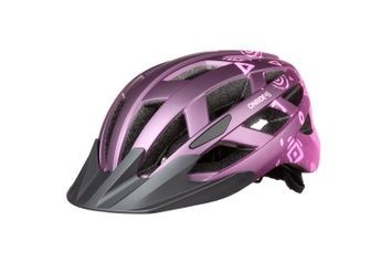 Шлем ONRIDE Muse серо-розовый руны S (52-56 см) задний свет Type-C