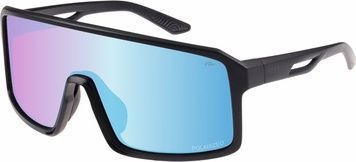 Очки Relax Gull черные матовые, линза smoke (Polarized TAC 1,0mm), purple revo, кат. 3