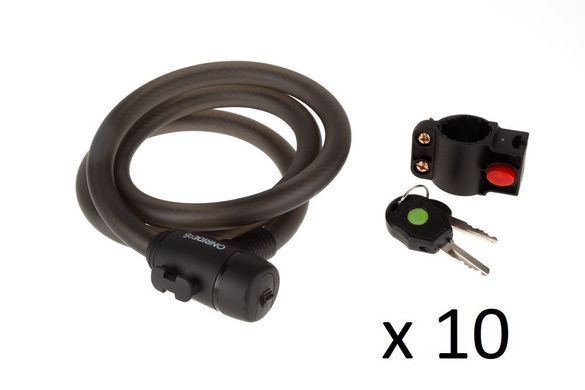 Спецгруппа! Замок ONRIDE Widest спиральный, под ключ, с креплением 15x1500 мм (10шт)