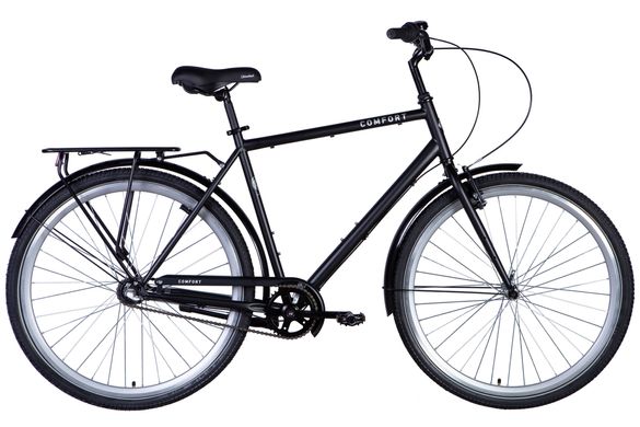 Велосипед 28" Dorozhnik COMFORT MALE з планетарною втулкою 2024, Чорний, 22