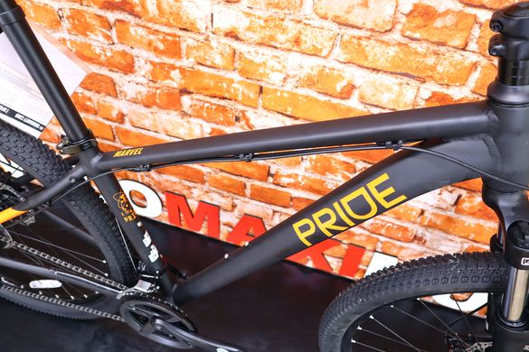 Велосипед 29" Pride MARVEL 9.2 2023 черный (задний и передний переключатели и манетка - MICROSHIFT), Чорний, M