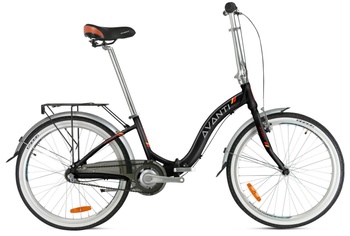 Велосипед Avanti Fold 24" (NEXUS 3 spd), Чорний, 14