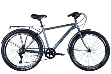 Велосипед 26" Discovery PRESTIGE MAN 2024, Тёмно-серый, 18