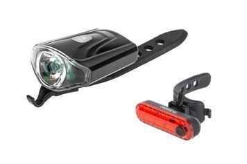 Комплект света ONRIDE Xeo USB (50 lm, 550 mAh, Micro-USB) + ONRIDE Stripe (10 lm, 90 mAh, Type-C)