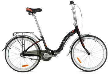 Велосипед Avanti Fold 24" (NEXUS 3 spd), Черный, 14