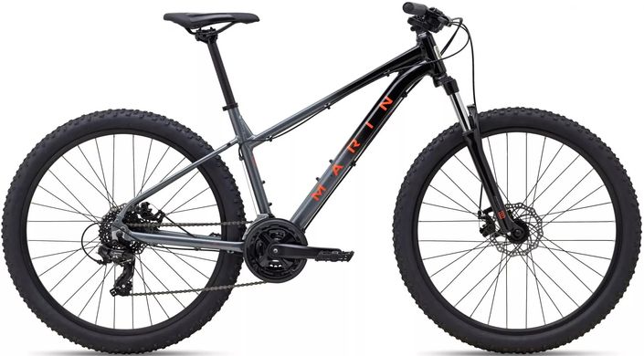 Велосипед 27,5" Marin WILDCAT TRAIL WFG 1 2023, Чорно-сірий, XS