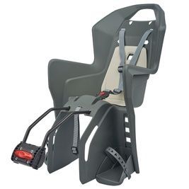 Детское кресло заднее POLISPORT Koolah FF на подседельную трубу, 26"-28", 9-22 кг, серое