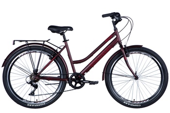 Велосипед 26" Discovery PRESTIGE WOMAN 2024, Красный, 17