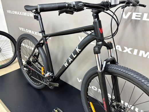 Велосипед 29" WALK Genezis (2*8) 2026, Черно-красный, 19" (175-190 см)