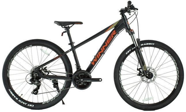 Велосипед WINNER SOLID-FX 26" (3x7) 2022, Чорний, 14