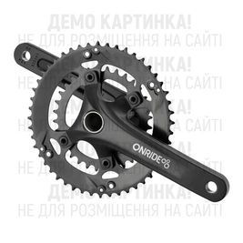 Шатуны ONRIDE Duo Pro 130 под Hollowtech, 170мм, 48-32TT на 11/10 скоростей, черные