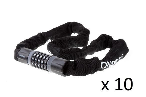 Спецгруппа! Замок ONRIDE Tie Code Superior 50 закаленный цепной, кодовый, 7x1000 мм (10шт)