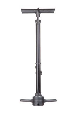 Насос підлоговий ONRIDE Flow 10 сталевий, з манометром, макс.тиск 120 PSI голівка під FV/AV