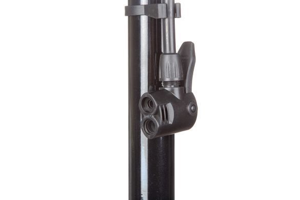 Насос підлоговий ONRIDE Flow 10 сталевий, з манометром, макс.тиск 120 PSI голівка під FV/AV