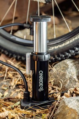 Насос компактний ONRIDE CL Puff алюміній, з манометром, голівка під FV/AV