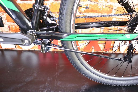 Велосипед 27.5" Discovery TREK AM DD 2024, Черно-зеленій, 19.5
