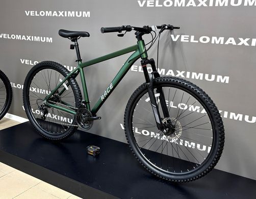 Велосипед 29" Race GTR 2026, Темно-зелений, 21" (185-200 см)