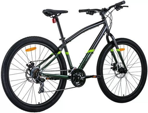 Велосипед 27,5" Pride ROCKSTEADY AL 7.1 2023, Чорно-зелений, M
