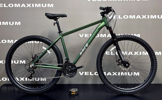Велосипед 29" Race GTR 2026, Темно-зелений, 21" (185-200 см)