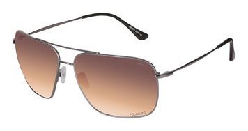 Окуляри Relax Arran темно сірі матові, лінза brown grady (Polarized TAC 1,1 mm), кат. 3