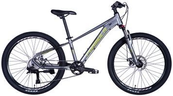 Велосипед 24" Formula ZEPHYR 3.0 DD CS 2026, Сіро-жовтий, 12" (125-140 см)