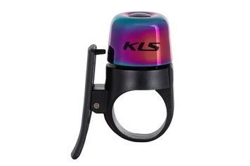 Дзвоник на кермо KLS Buzzer, діаметр кріплення 22 - 25 мм, веселка