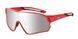 Очки Relax Artan красные глянцевые, линза smoke (Polarized TAC 1,1мм), silver mirror, кат. 3
