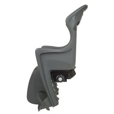 Дитяче велокрісло заднє Dieffe Bikey&nbsp;Cool&nbsp;ELM, на багажник, 22 кг, швидкий монтаж, сірий/коричневий
