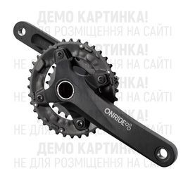 Шатуны ONRIDE Duo Pro 170 под Hollowtech, 170мм, 38-24TT на 10/9 скоростей, черные