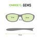 Очки детские ONRIDE Gems с линзами Photochromic кат 0-3 (84-18%), оправа PC черная
