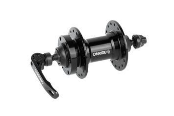 Втулка передня ONRIDE Hub 20F, 36 отворів, disc, кульки, 100 QR, чорна