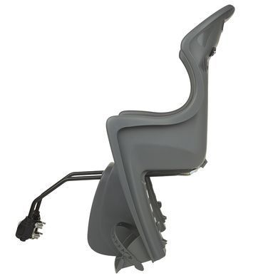 Детское велокресло заднее Dieffe Bikey Cool FM, на подседельную трубу, 22 кг, серый/коричневый