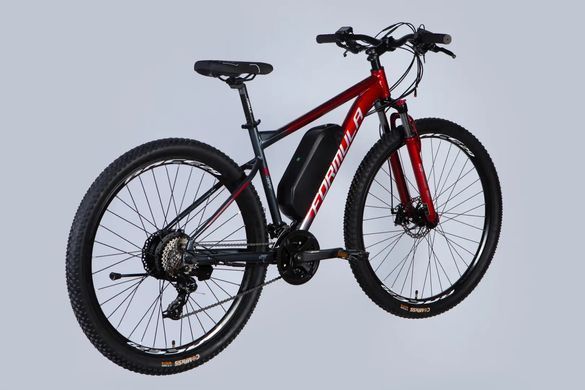 Велосипед з електроприводом 29" AL Formula eF-1 DD CS 48B 12.5А*г 500Вт 2026, Сіро-червоний, 18.5"