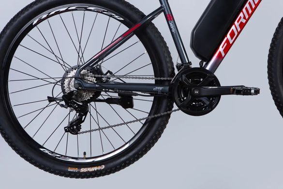 Велосипед з електроприводом 29" AL Formula eF-1 DD CS 48B 12.5А*г 500Вт 2026, Сіро-червоний, 18.5"