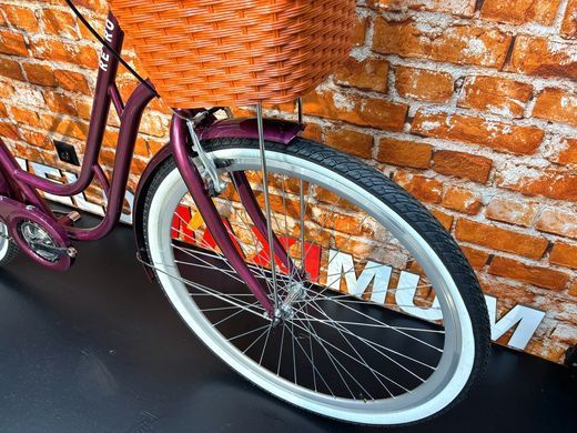 Велосипед 28" Dorozhnik RETRO Velosteel 2026, Малиновий, 19" (165-185 см)