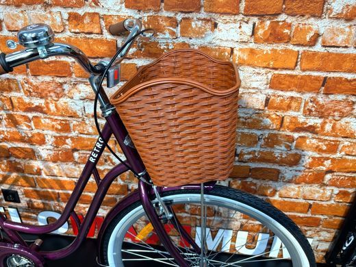 Велосипед 28" Dorozhnik RETRO Velosteel 2026, Малиновий, 19" (165-185 см)