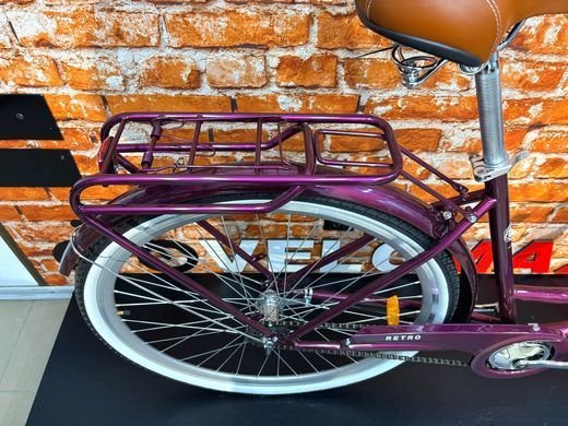 Велосипед 28" Dorozhnik RETRO Velosteel 2026, Малиновий, 19" (165-185 см)