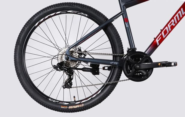 Велосипед 27.5" Formula F-1 DD CS 2026, Сіро-червоний, 18" (165-180 см)