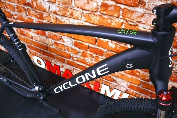 Велосипед Cyclone AX 29 (2023), Чорний, 18