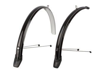 Комплект крил POLISPORT Towny 28" (розмір: переднє: 595х46; заднє: 715х46 мм) CITY/TRECKING чорний