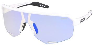 Окуляри R2 FLUKE white (shiny), лінза grey to grey (ice blue chrome) PC Photochromic, кат. 1-3