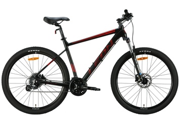 Велосипед 27.5" Leon XC 80 AM Hydraulic lock out HDD 2024, Чорно-червоний, 18