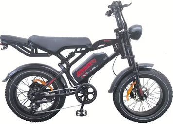 Велосипед з електроприводом 20" ST SPACE PULSAR (new) DD FR 48B 15А*г 1000Вт 2026, Чорний, 21"