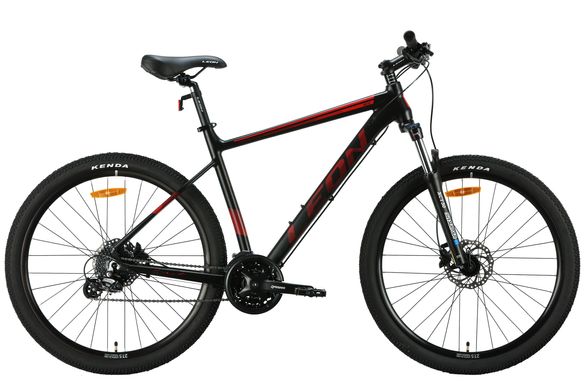 Велосипед 27.5" Leon XC 80 AM Hydraulic lock out HDD 2024, Черно-красный, 18