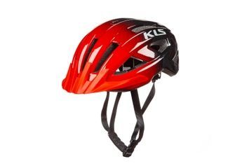 Шолом KLS Daze Lumio M/L, з блимавкою (Type-C), червоний (без бокових кліпс фікцації лямок)