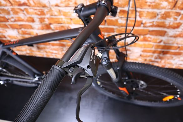 Велосипед 27.5" WALK Aspect 2023, Чорно-помаранчевий, 19