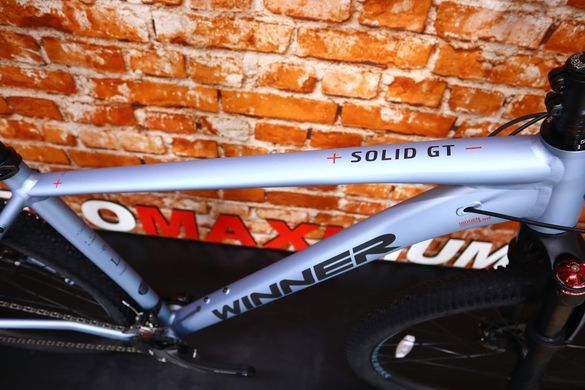 Велосипед Winner SOLID GT 29 (2024), Темно-сірий, XL" (185-200 см)