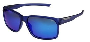 Очки Relax Palawan rubber blue rubber, линза smoke (TAC 1,0mm Polarized), blue revo, кат. 3